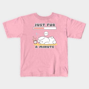 Adorable Bunny Snooze in Style Kids T-Shirt